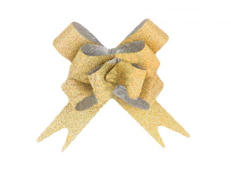 MOÑO FACIL 30MM GLITER ORO GRD C10 BAZUKA  R.A