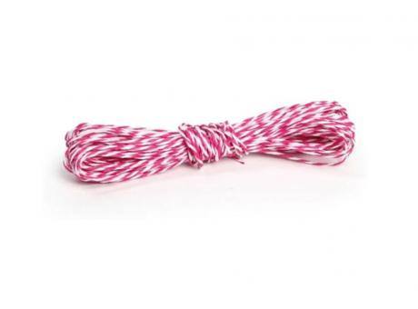 HILO DE PAPEL DECORATIVO PINK BLANCO 10MT