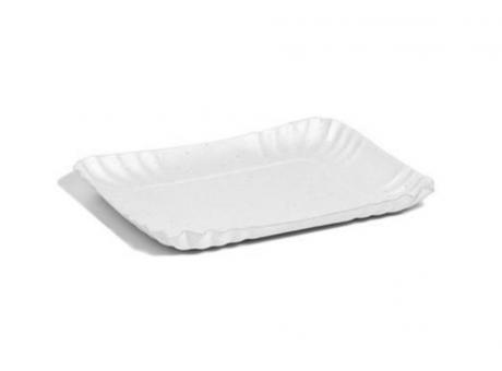 BANDEJA BLANCA N°4 C30 - 22,5X17CM 500G TROQ.