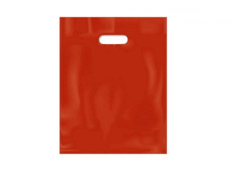 BOLSA RIÑONERA ROJO 40X50 POL. 10 UND