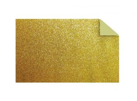 Imagen de GOMA EVA GLITTER DORADO (DS)