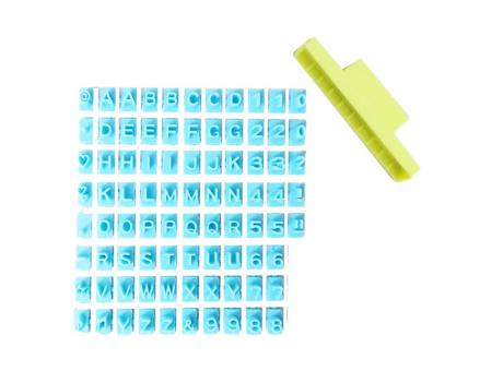 MOLDE DE LETRAS Y NUMEROS PARA GALLETITAS