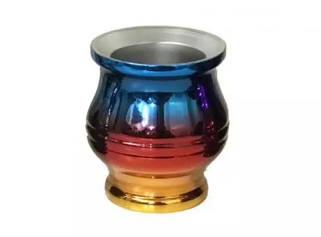 Imagen miniatura de GUAMPA PARA MATE 180 ML COLORES SURTIDOS TORNALOSADO UTTAM