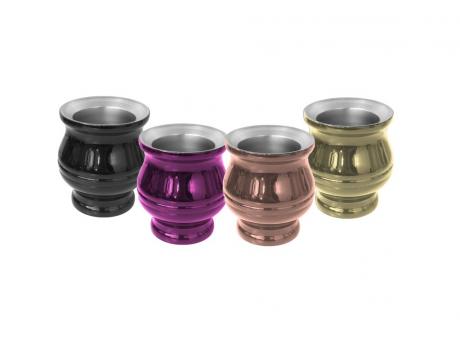 Imagen de GUAMPA PARA MATE 180 ML COLORES SURTIDOS METALIZADOS UTTAM