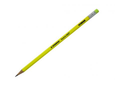 STABILO LAPIZ DE GRAFITO SWANO 4907 HB AMARILLO NEON C/BO