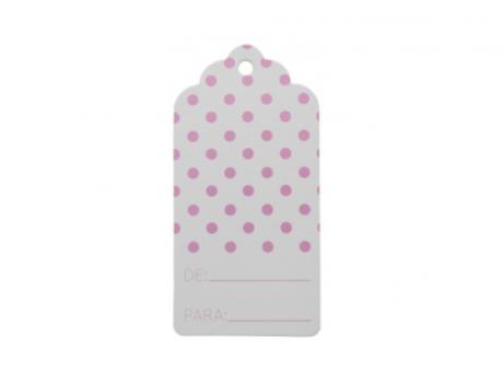 ETIQUETA RECTANGULO \\\\\"DE:/PARA:\\\\\" 10P (10X5CM) ROSADO