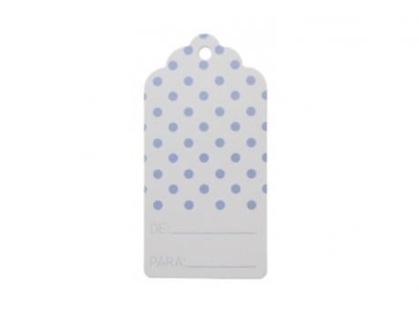 Imagen de ETIQUETA RECTANGULO \\\\"DE:/PARA:\\\\" 10P (10X5CM) CELESTE