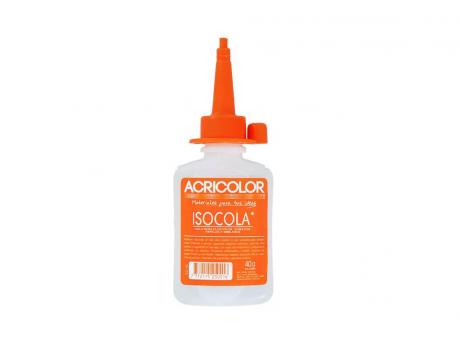 Imagen de PEGAMENTO TRANSP. ISOCOLA ACRICOLOR 40G