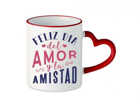 TAZA 2 TONOS 11OZ  MANIJA CORAZON