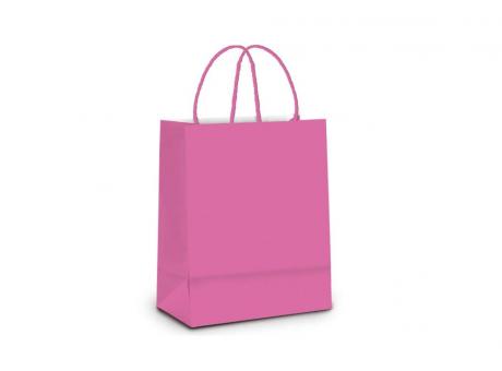 BOLSA PAPEL PQ LISA ROSA 21,5