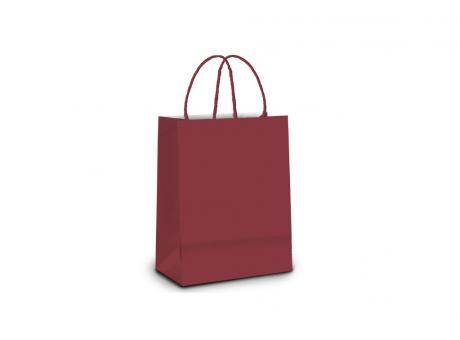 BOLSA PAPEL PQ LISO BORDO COLOMBIA 21,5X15