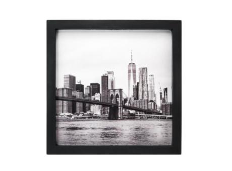 PORTA RETRATO CUADRADO BROOKLYN (25X25X2) NEGRO