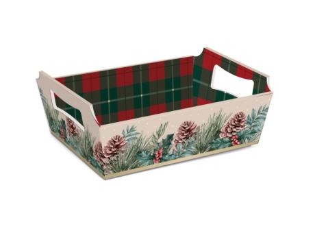 CANASTA DE CARTON PQ NAVIDAD 18X13X7,5