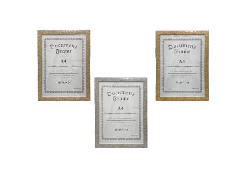 Imagen de CUADRO PORTA CERTIFICADO, MEDIDA A4, COLORES SURTIDO S0091