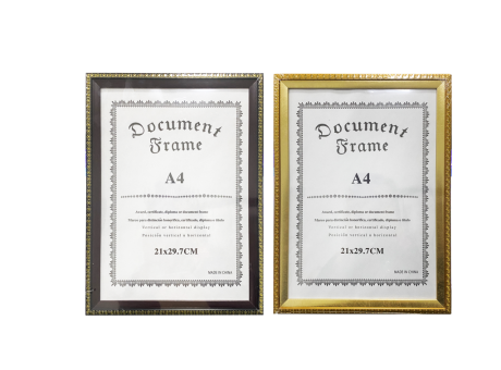 Imagen de CUADRO PORTA CERTIFICADO, MEDIDA A4, COLORES SURTIDO S0105