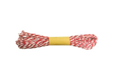 HILO DE PAPEL GRANATE/BLANCO, 10 M, 1,5 MM