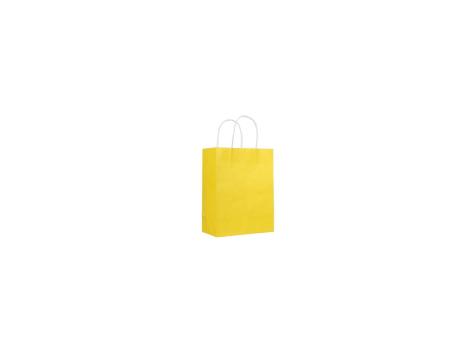 BOLSA DE PAPEL, 21*15*8 AMARILLO