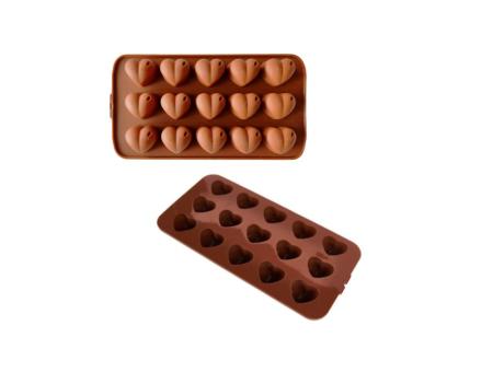 Imagen de MOLDE PARA CHOCOLATE CORAZON 21X11