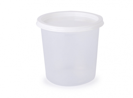 POTES CON TAPAS PLASTICOS 25X350 ML TRANSPARENTES ASIPLAST