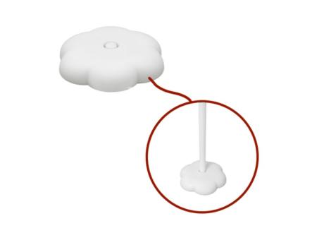 BASE P/ SOPORTE GLOBO 10P (8X1.5CM) BLANCO