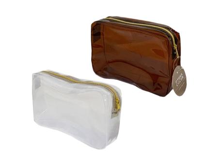 CARTUCHERA PLASTICA BLANCO/MARRON
