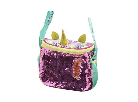 BOLSO TERMICO BRILLOSO UNICORNIO CHENSON