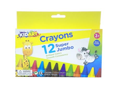 CRAYOLA 12 SUPER JUMBO KIDART