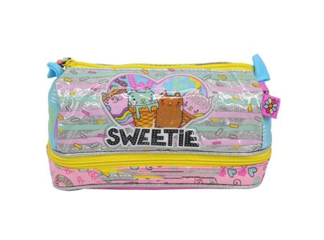 Imagen de CARTUCHERA DISEÑO GATITOS 25X13 DOBLE CIERRE