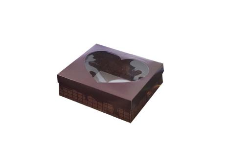 CAJA URIARTE VISOR PQ CORAZON CHOCOLATE 11055 18X18X8,5