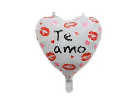 Imagen de GLOBO CORAZON \\"TE AMO\\" (45CM) BLANCO