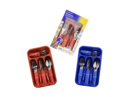 ZZ KIT DE CUBIERTOS 24 PCS CUCHARA/TENEDOR/CUCHILLO