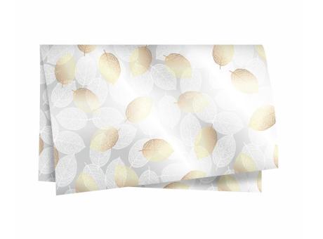 Imagen de HOJA POLI DECOR 49X69 EST FOLLAJE BLANCO ORO UNIDAD