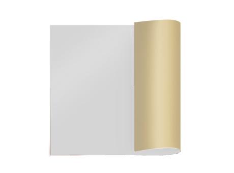 Imagen de HOJA POLI 69X68 METAL BLANCO ORO UNIDAD