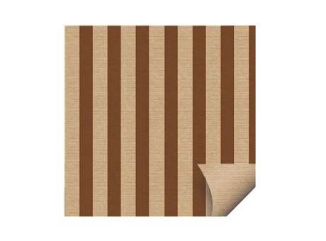 Imagen de HOJA PAPEL KRAFT 69X89 RAYAS MARRON UNIDAD