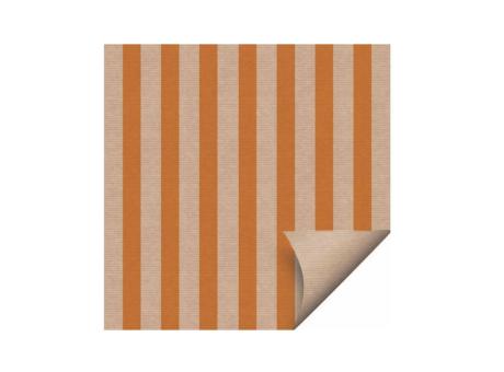 Imagen de HOJA PAPEL KRAFT 69X89 RAYAS NARANJA UNIDAD