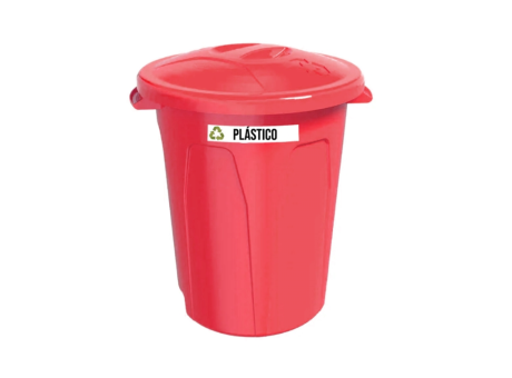 BASURERO RECOGIDA SELECTIVA ROJA (PLASTICO) R: 295 NITRON