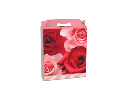 Imagen de CAJA MALETA RET VERT PQ DECOR BELLE ROSAS 15X6X18CM