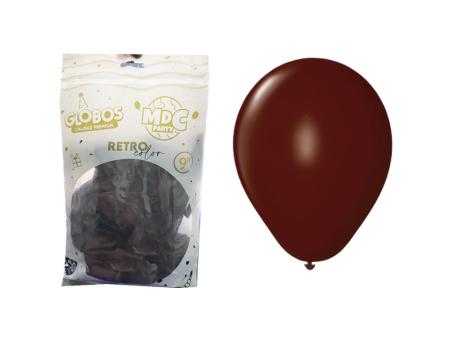 GLOBOS MDC RETRO 9\\" BORDO CM03624 X50