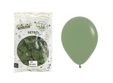 GLOBO MDC RETRO 9\\" VERDE MUSGO