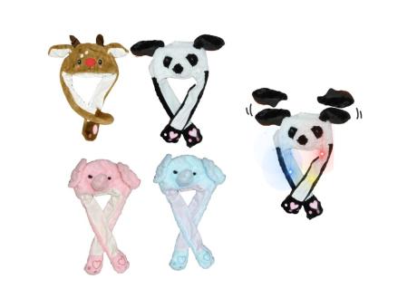 Imagen miniatura de GORRO CON LUZ ANIMALES SURTIDOS PE62235