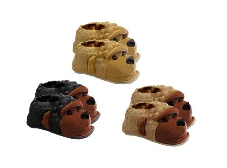 Imagen de PANTUFLA ANIMALES SURTIDOS TONOS OSCUROS 37-42 YEH8251-72