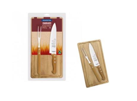 KIT PARA ASADO 3 PCS TRAMONTINA