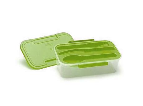 Imagen miniatura de MARMIBOX MARMITA GRANDE CON DIVISORIA PARA SERVICIOS 1,2 L VERDE R: 104.012.058 NITRON