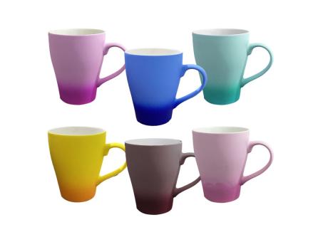 Imagen miniatura de TAZA ALTA CERAMICA COLORES DEGRADADOS SDM024-Y32