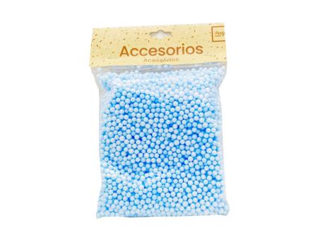 Imagen de BOLITAS DE ISOPOR AZUL