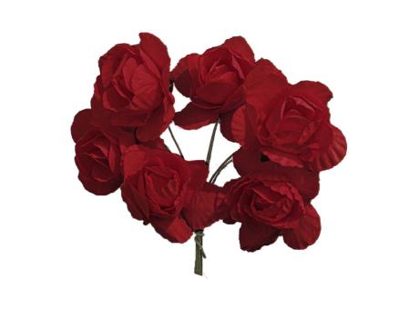 Imagen de FLOR ARTIFICIAL 6P (3CM) ROJO