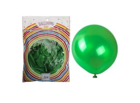 GLOBOS LATEX METALIZADO 50P VERDE