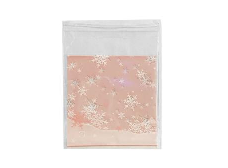 BOLSITA NAVIDEÑA CRISTAL NIEVE 50P (10X10X3) ROSADO