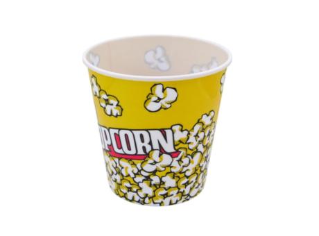 POTE PLASTICO \"POPCORN\" (18X18) AMARILLO