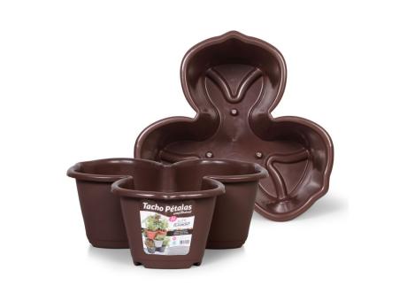 Imagen miniatura de PLANTERA PLAST. APILABLE R. 594 CAFÉ